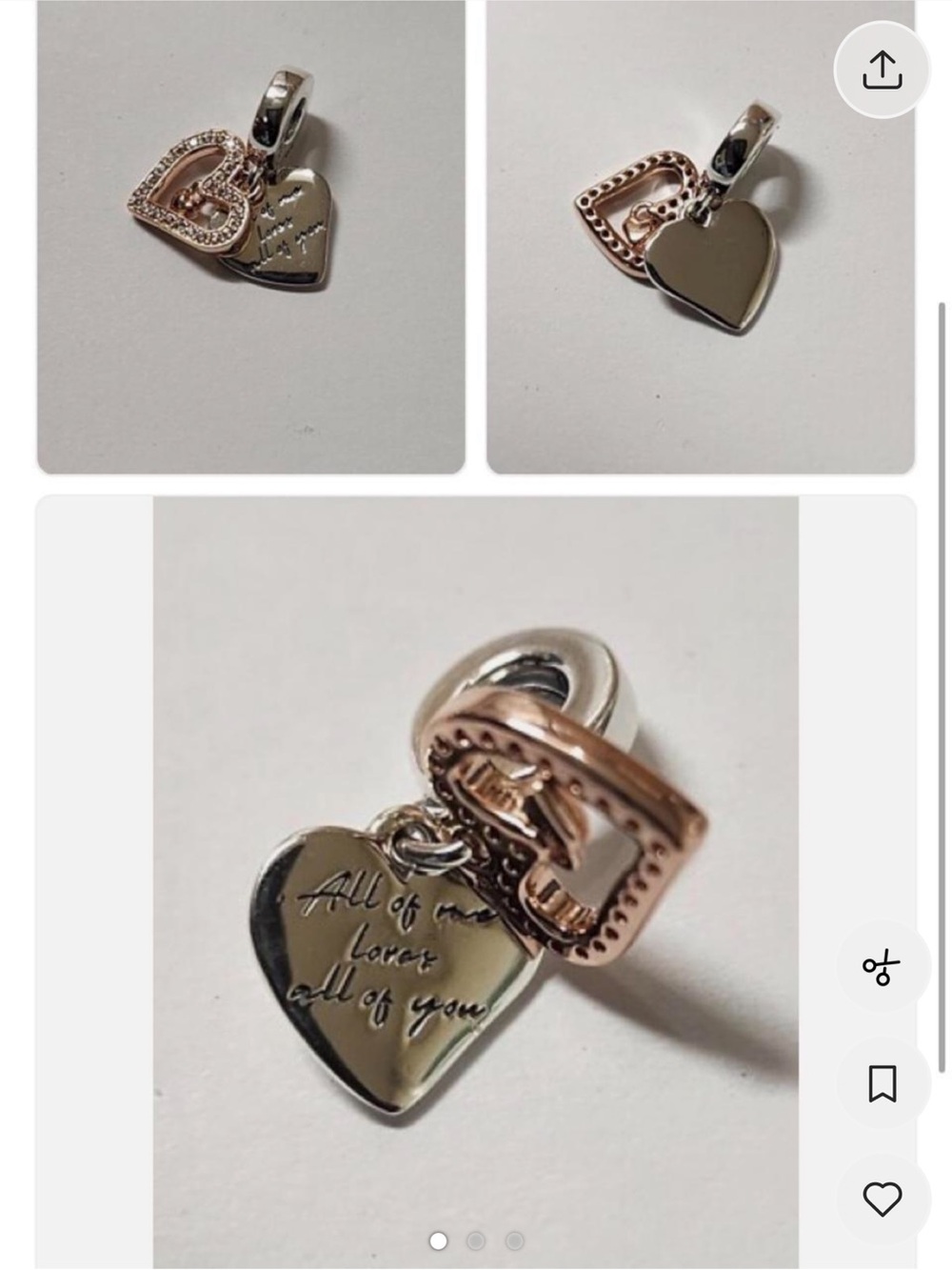 Pandora Authentic Red Hot Air Balloon Dangle - Style 798055ENMX.